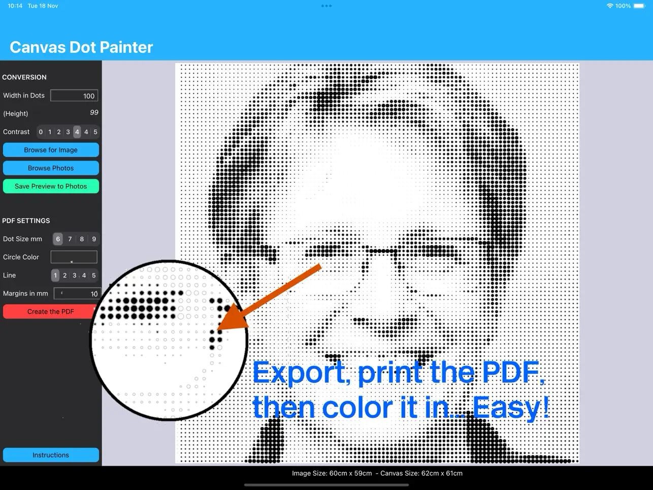 screenshot of ipad version